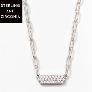 Touchstone Crystal Little Black Dress Collection Class Act necklace Sterling NIB
